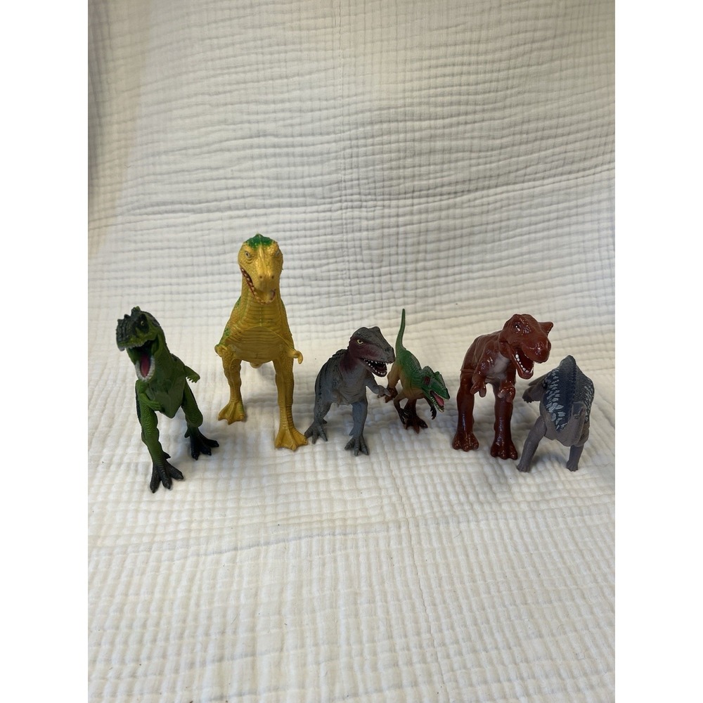 Vintage Dinosaur Figures Lot King Kong 1985 Mattel Tyrannosaurus Mixed Toy Set
